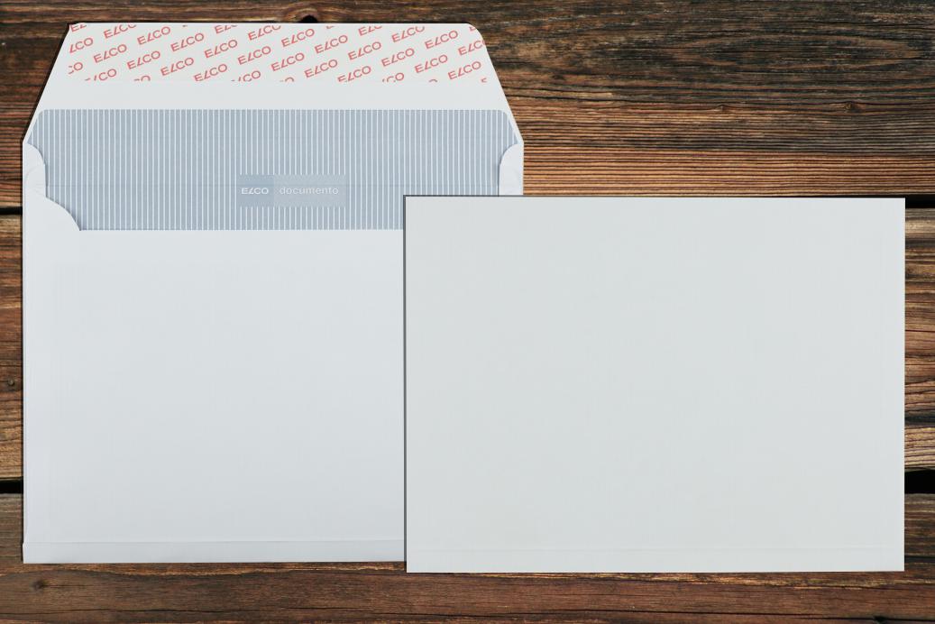 Faltenhüllen C5+ 172x229 mm Haftklebend Weiß 120 g/qm Falte 20 mm